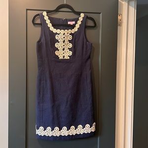 Lilly Pulitzer Navy & Gold Dress Size 2